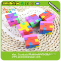 3D kolorowe Mini TPR montowane Puzzle Cube Gumka